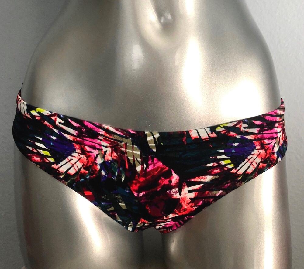 PINK Victoria's Secret New Multi Palm Dye Mini Swim Bikini Bottom XS S